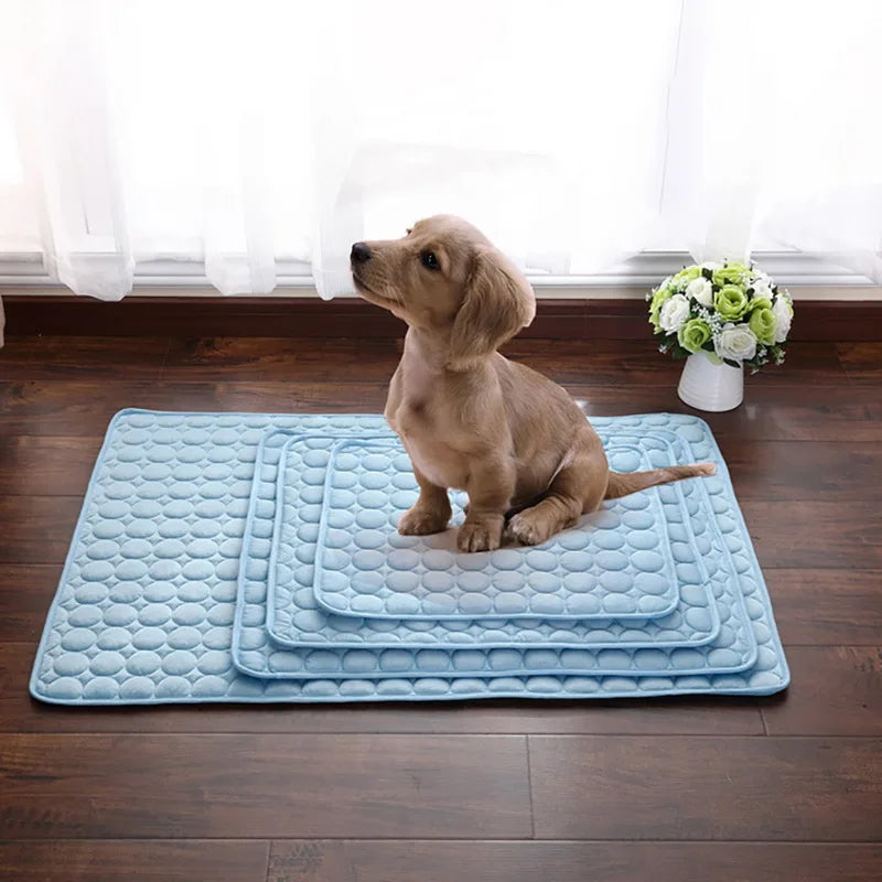 Dog Mat Cooling Summer Pad Mat For Dogs Cat Blanket Sofa Breathable Pet Dog Bed Summer Washable For Small Medium Large Dogs Car - AMULET RING STORE