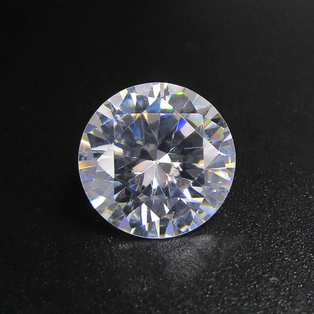1.0~10mm AAAAA Various Colors Loose Cubic Zirconia Stone Round Brilliant Cut CZ Stone Synthetic Gems For DIY Jewelry