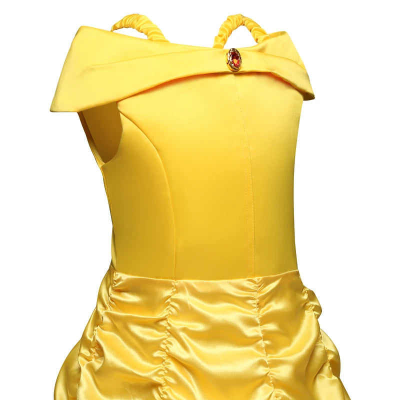 Belle Princess Costume Dress - Kids Party Outfit - AMULET RING STORE