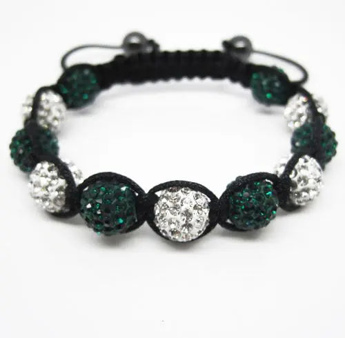 19 colors Crystal Jewelry Bracelet For Women New Crystal Bracelets 10mm crystal Disco Ball Bead Crystal Bracelet