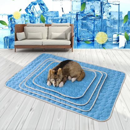 Dog Mat Cooling Summer Pad Mat For Dogs Cat Blanket Sofa Breathable Pet Dog Bed Summer Washable For Small Medium Large Dogs Car - AMULET RING STORE