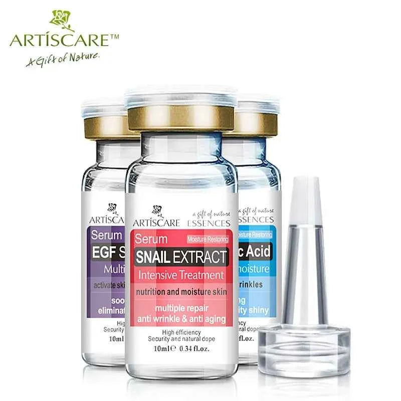 ARTISCARE Serum for Face 8pcs/Lot for Moisturizing Hyaluron Acid Vitamain C Six Peptide Q10 VC Facial Essence Skin Care