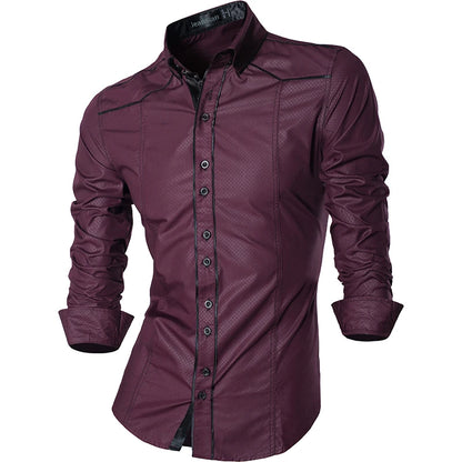 jeansian Spring Autumn Features Shirts Men Casual Shirt New Arrival Long Sleeve Casual Male Shirts K034
