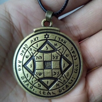 Talisman for Good Luck Amulet Pendant Key of Solomon Necklace