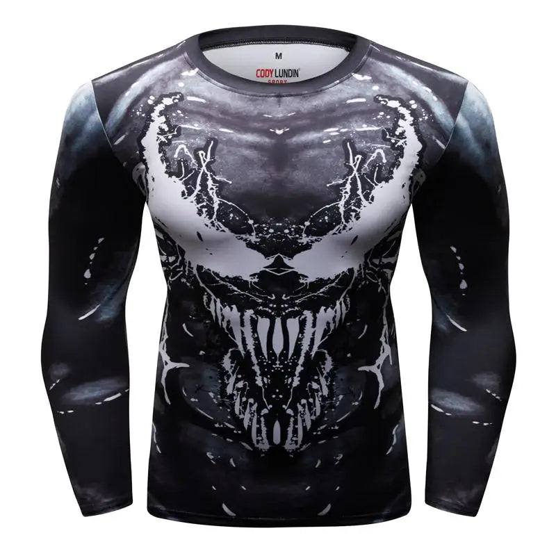 Boxing Set Compression Jersey+Pants Venom Rashguard KickBoxing Tight Sport T-Shirt Trousers Muay Thai MMA men gym suit Fightwear - AMULET RING STORE
