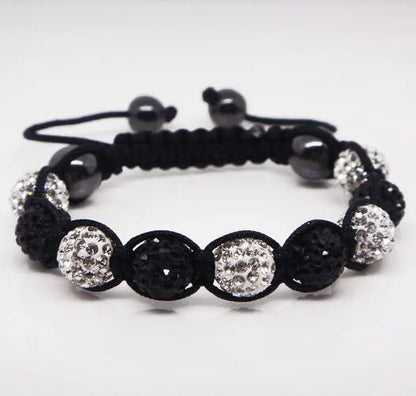 19 colors Crystal Jewelry Bracelet For Women New Crystal Bracelets 10mm crystal Disco Ball Bead Crystal Bracelet