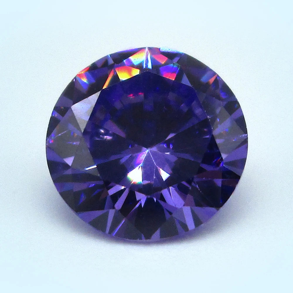 1.0~10mm AAAAA Various Colors Loose Cubic Zirconia Stone Round Brilliant Cut CZ Stone Synthetic Gems For DIY Jewelry