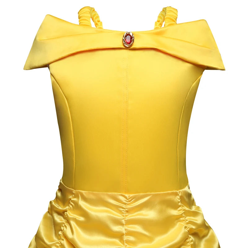Belle Princess Costume Dress - Kids Party Outfit - AMULET RING STORE