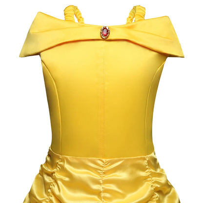 Belle Princess Costume Dress - Kids Party Outfit - AMULET RING STORE