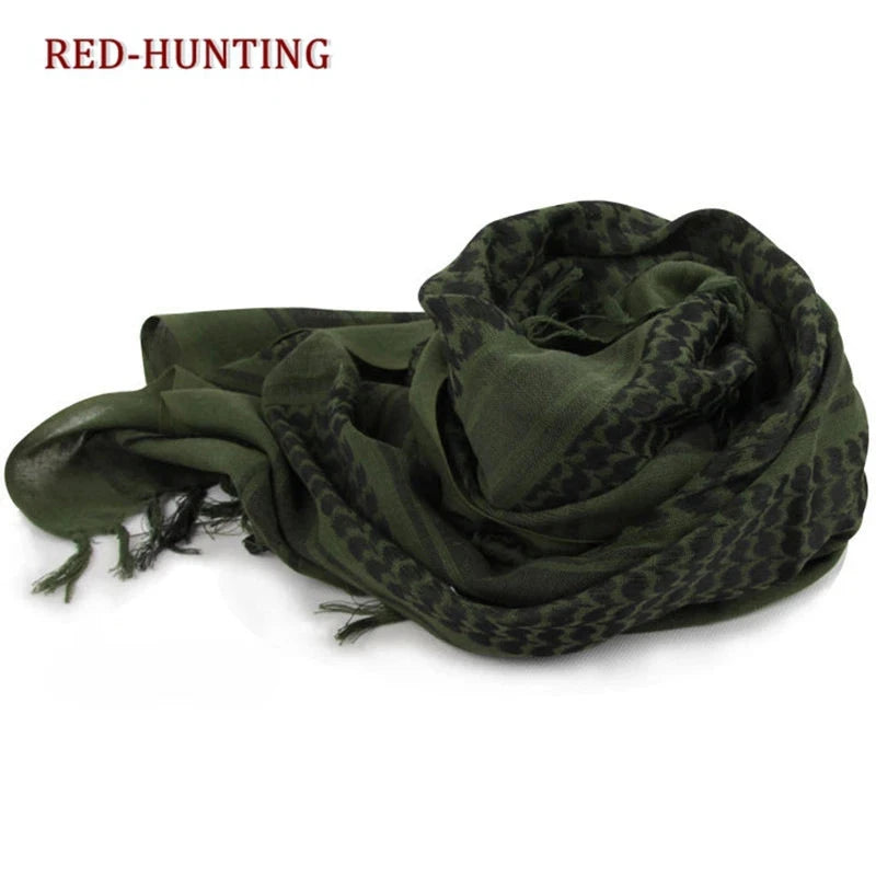 Tactical Keffiyeh Shemagh Arab Scarf Shawl Neck Cover Head Wrap Cotton Winter Scarves - AMULET RING STORE