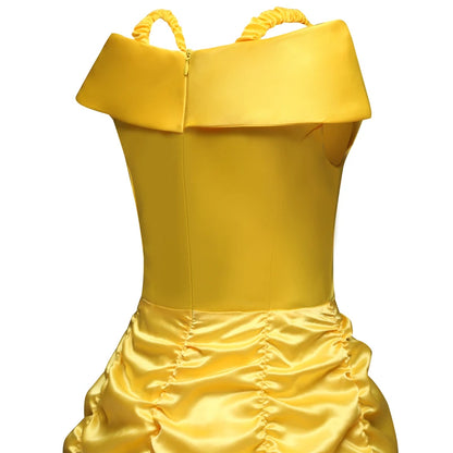 Belle Princess Costume Dress - Kids Party Outfit - AMULET RING STORE
