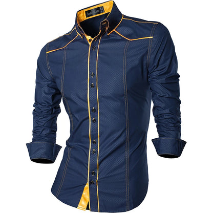 jeansian Spring Autumn Features Shirts Men Casual Shirt New Arrival Long Sleeve Casual Male Shirts K034