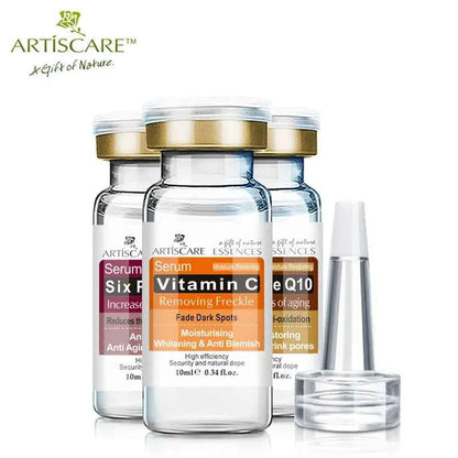 ARTISCARE Serum for Face 8pcs/Lot for Moisturizing Hyaluron Acid Vitamain C Six Peptide Q10 VC Facial Essence Skin Care