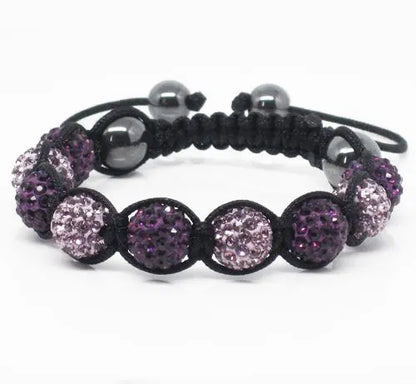 19 colors Crystal Jewelry Bracelet For Women New Crystal Bracelets 10mm crystal Disco Ball Bead Crystal Bracelet