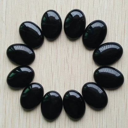 Fast shipping 20pcs/lot Wholesale 18x25mm 2022 hot sell natural stone mixed Oval CAB CABOCHON teardrop beads for jewelry making - AMULET RING STORE