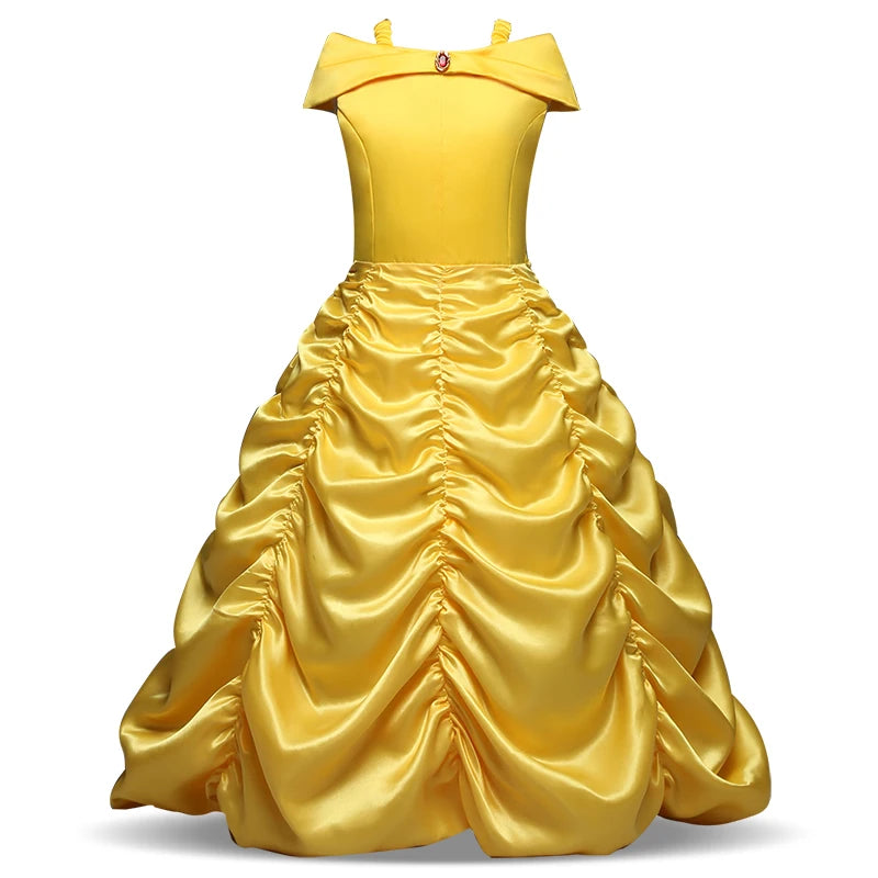 Belle Princess Costume Dress - Kids Party Outfit - AMULET RING STORE