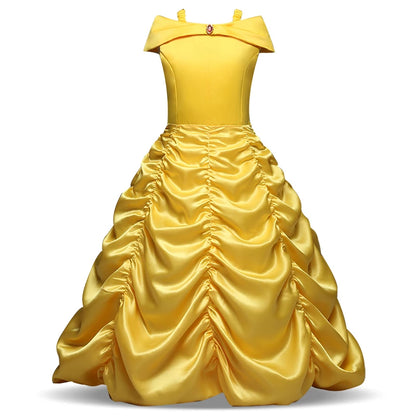 Belle Princess Costume Dress - Kids Party Outfit - AMULET RING STORE