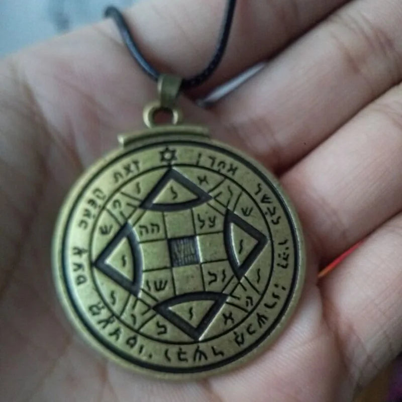 Talisman for Good Luck Amulet Pendant Key of Solomon Necklace