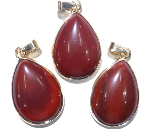 Natural Stone Water Drop Shape Pendant - DIY Jewelry Charm