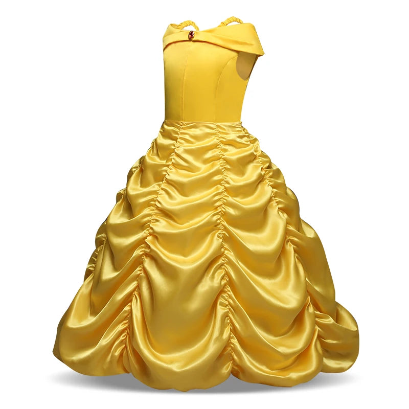Belle Princess Costume Dress - Kids Party Outfit - AMULET RING STORE