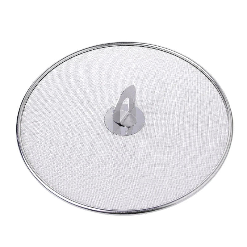 Frying Pan Cover Splatter Screen Splatter Screen Spill Proof Kitchen Oil Proofing Lid Filter Foldable Hand - AMULET RING STORE