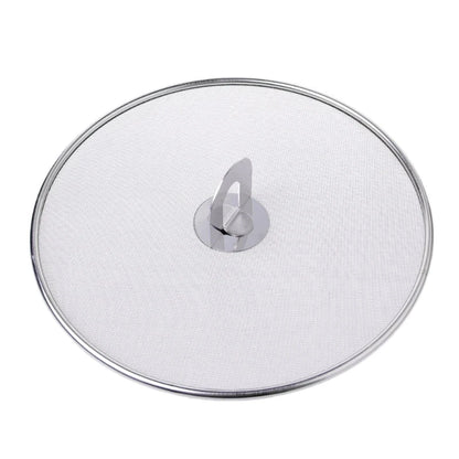 Frying Pan Cover Splatter Screen Splatter Screen Spill Proof Kitchen Oil Proofing Lid Filter Foldable Hand - AMULET RING STORE
