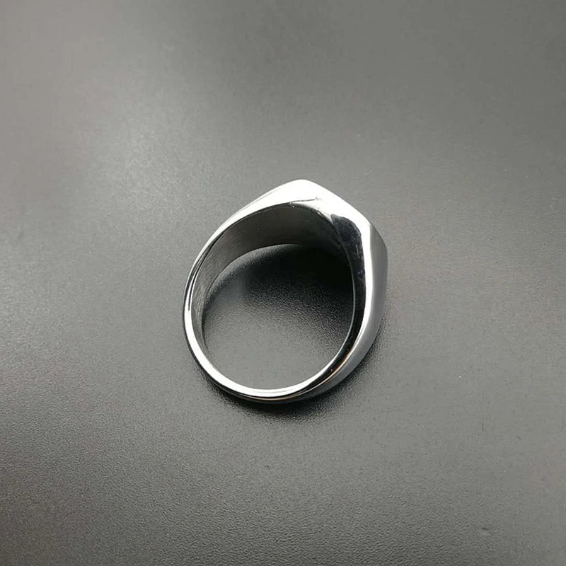 316L Titanium Steel Muslim Men's Signet Ring AMULET RING STORE