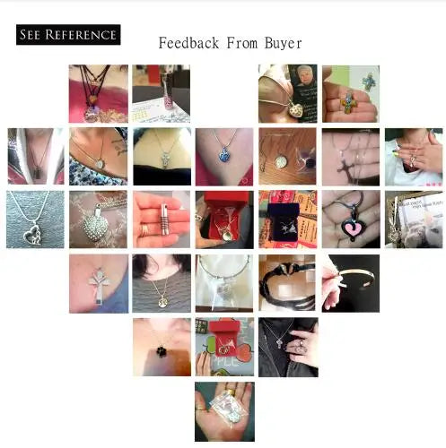 Memorial Jewelry  Crystal Butterfly Cross Stainless Steel Cremation Necklace Urn Pendant For Ashes Women Men Best Gifts