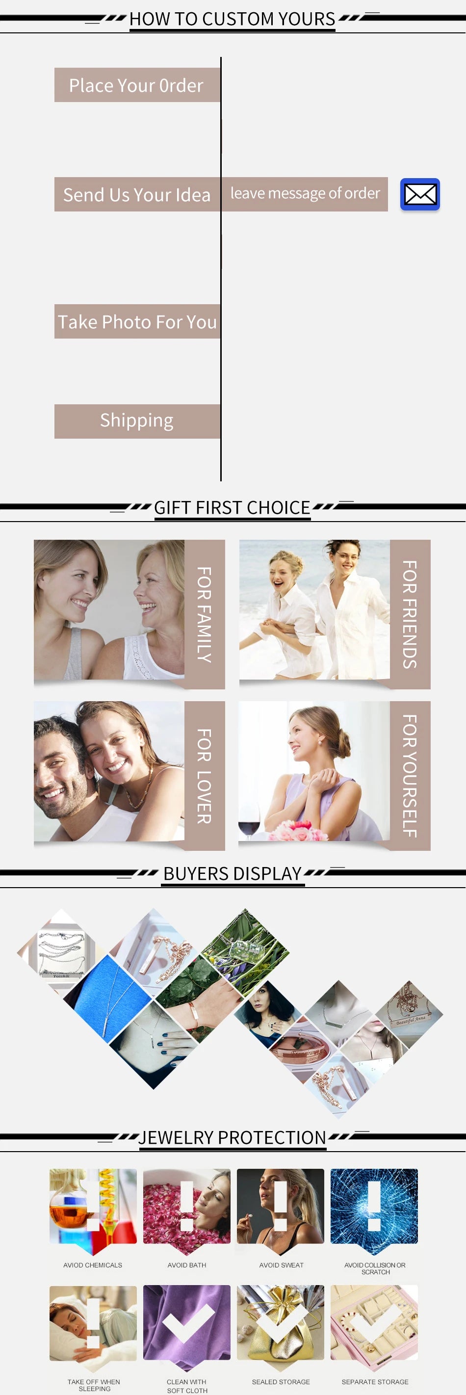 Qitian Personalized Name Necklace With Heart For Women Custom Gold Stainless Steel BlingBling Pendant Custom Iced Out Necklaces