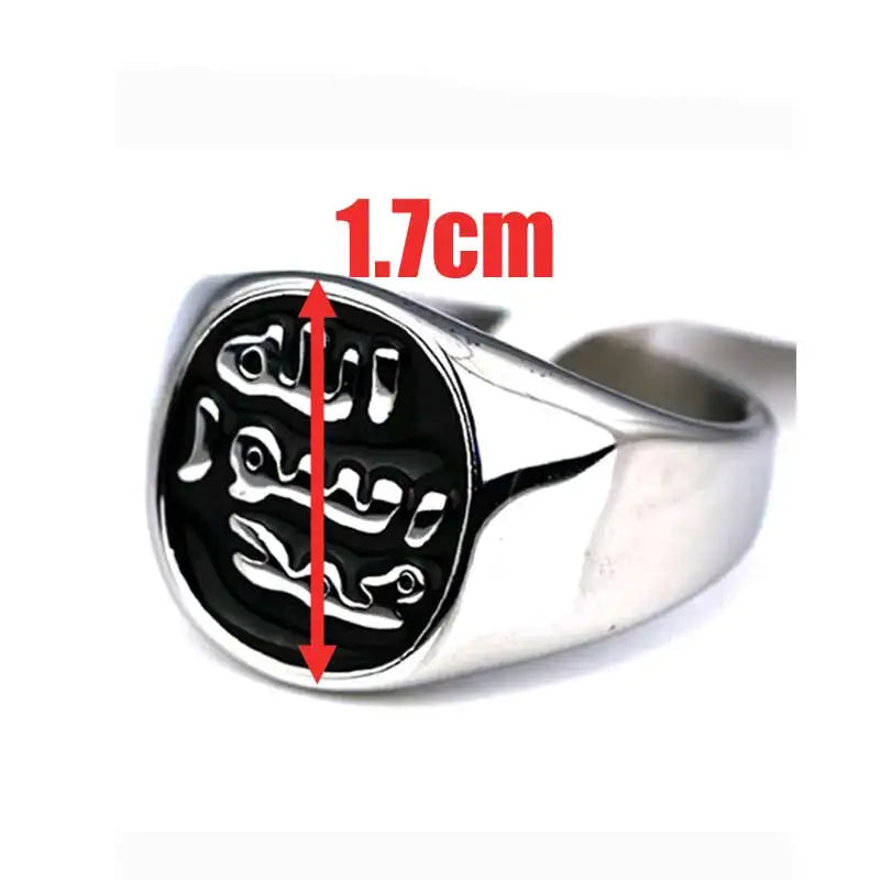 zkd islam muslim Prophet Muhammad stainless steel ring , Islam Allah messenger ring jewelry - AMULET RING STORE