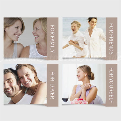 Custom Family Names Necklaces Personalized Stainless Steel Nameplate Birthstone Heart Hand Hug For Women Birthday Gift