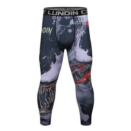 Boxing Set Compression Jersey+Pants Venom Rashguard KickBoxing Tight Sport T-Shirt Trousers Muay Thai MMA men gym suit Fightwear - AMULET RING STORE