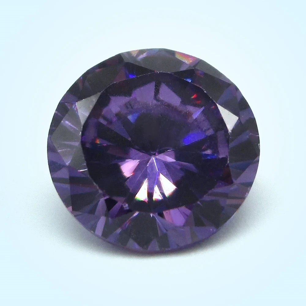 1.0~10mm AAAAA Various Colors Loose Cubic Zirconia Stone Round Brilliant Cut CZ Stone Synthetic Gems For DIY Jewelry