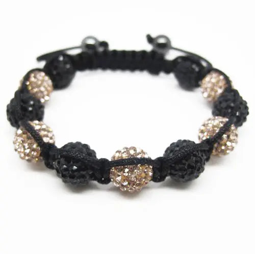 19 colors Crystal Jewelry Bracelet For Women New Crystal Bracelets 10mm crystal Disco Ball Bead Crystal Bracelet