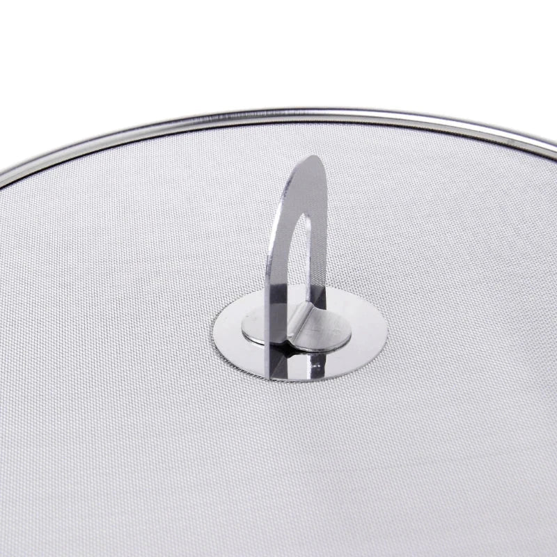 Frying Pan Cover Splatter Screen Splatter Screen Spill Proof Kitchen Oil Proofing Lid Filter Foldable Hand - AMULET RING STORE
