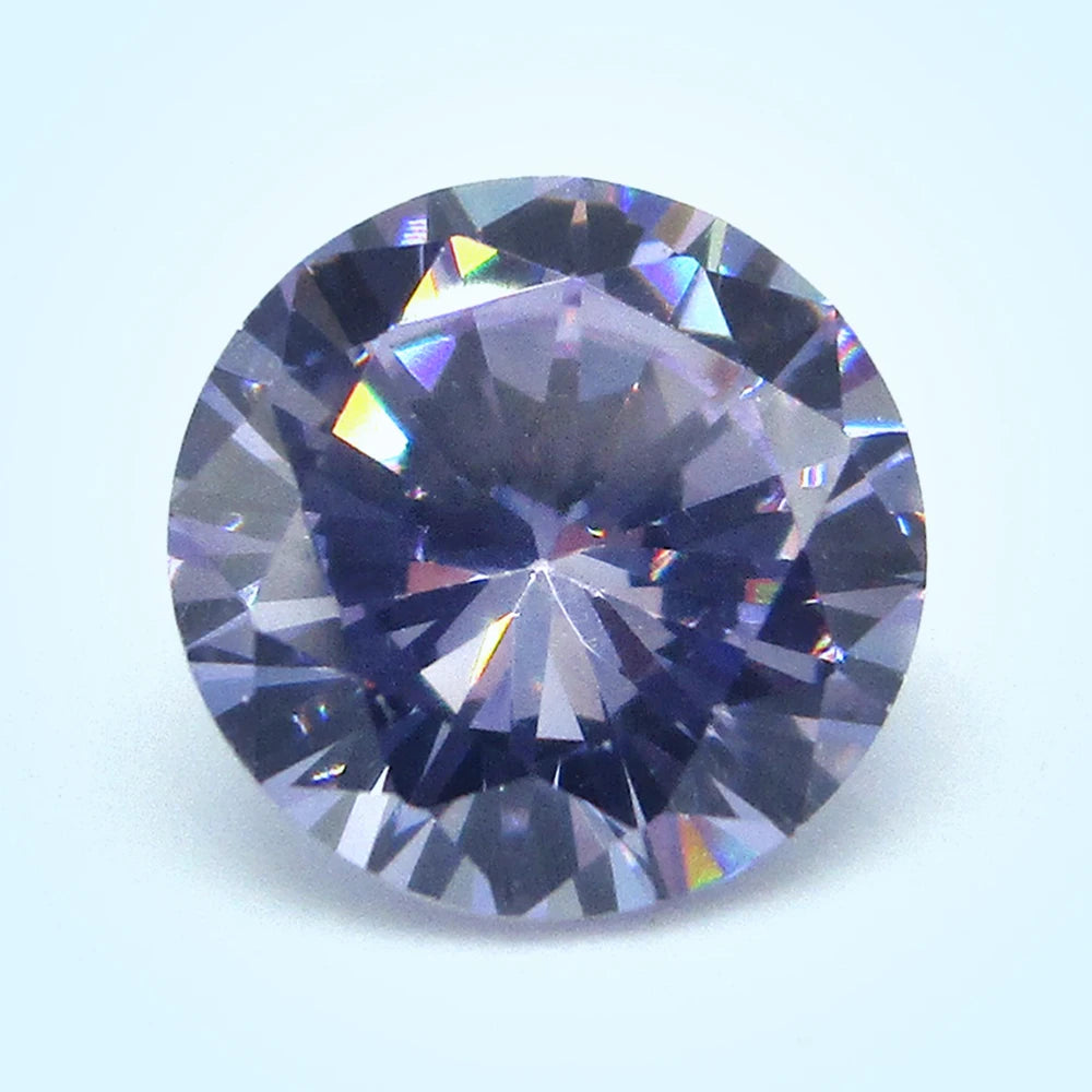 1.0~10mm AAAAA Various Colors Loose Cubic Zirconia Stone Round Brilliant Cut CZ Stone Synthetic Gems For DIY Jewelry