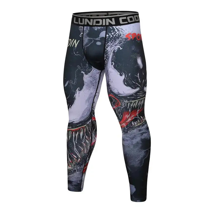 Boxing Set Compression Jersey+Pants Venom Rashguard KickBoxing Tight Sport T-Shirt Trousers Muay Thai MMA men gym suit Fightwear - AMULET RING STORE