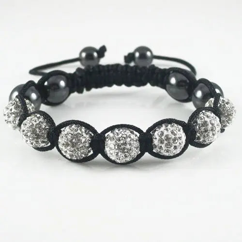 19 colors Crystal Jewelry Bracelet For Women New Crystal Bracelets 10mm crystal Disco Ball Bead Crystal Bracelet