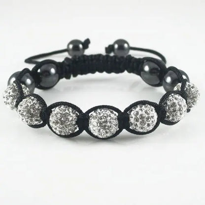 19 colors Crystal Jewelry Bracelet For Women New Crystal Bracelets 10mm crystal Disco Ball Bead Crystal Bracelet