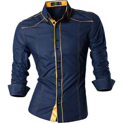 jeansian Spring Autumn Features Shirts Men Casual Shirt New Arrival Long Sleeve Casual Male Shirts K034