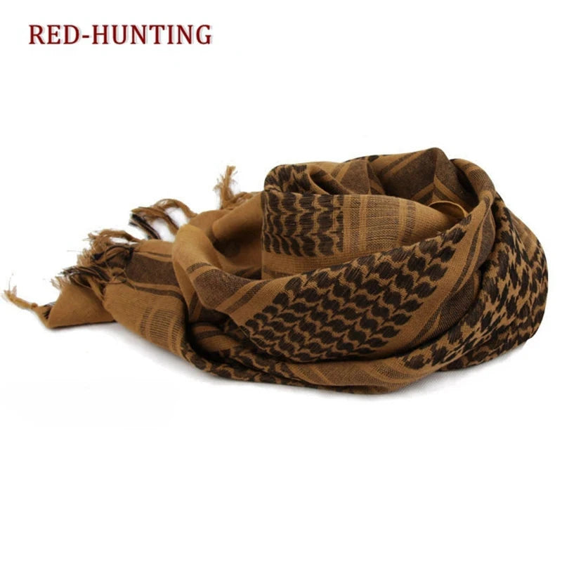 Tactical Keffiyeh Shemagh Arab Scarf Shawl Neck Cover Head Wrap Cotton Winter Scarves - AMULET RING STORE