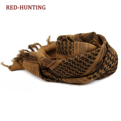 Tactical Keffiyeh Shemagh Arab Scarf Shawl Neck Cover Head Wrap Cotton Winter Scarves - AMULET RING STORE
