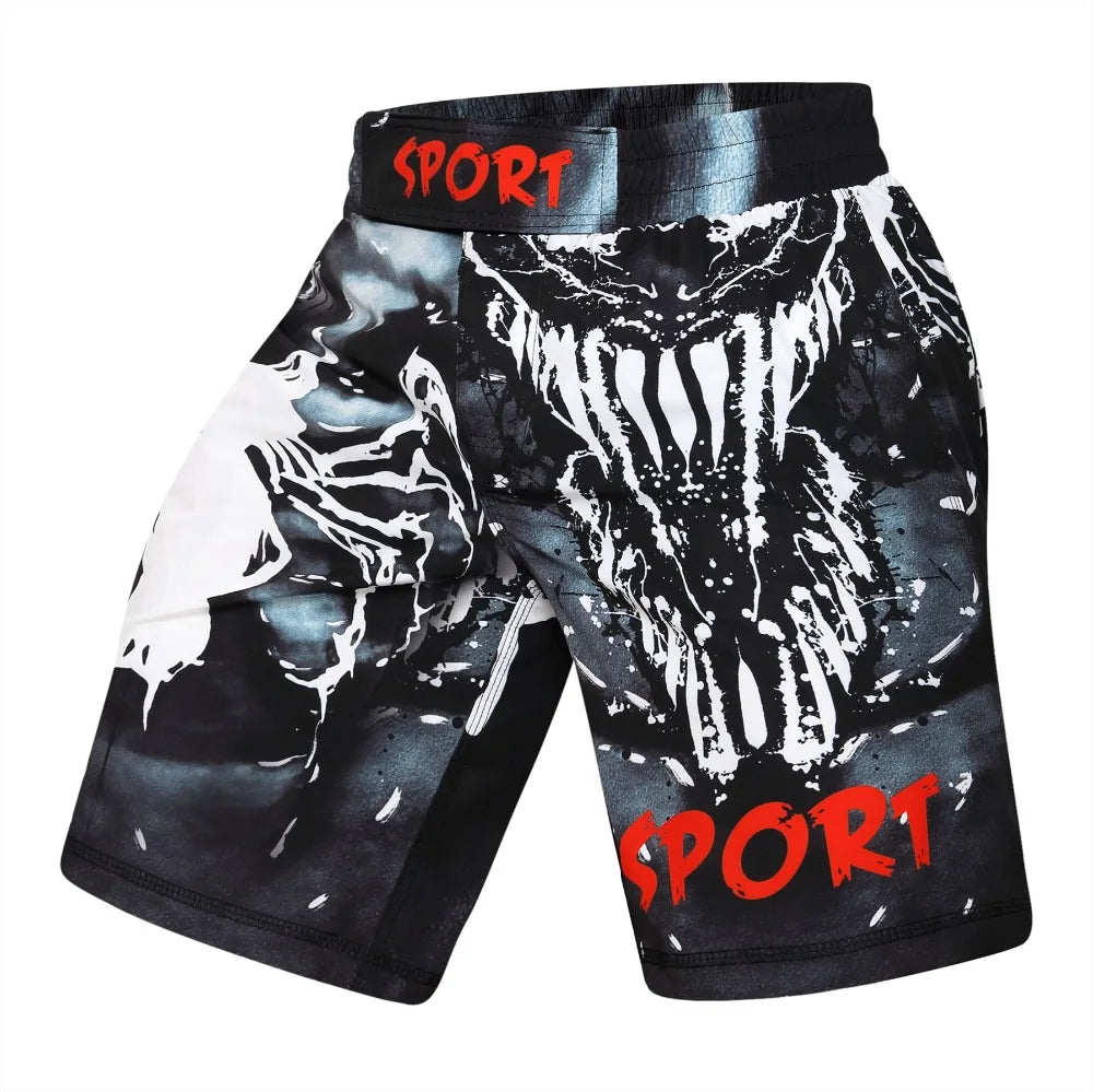 Boxing Set Compression Jersey+Pants Venom Rashguard KickBoxing Tight Sport T-Shirt Trousers Muay Thai MMA men gym suit Fightwear - AMULET RING STORE