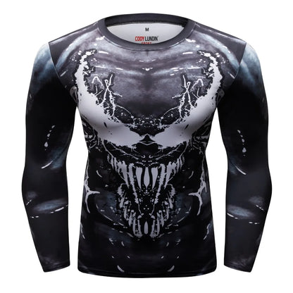 Boxing Set Compression Jersey+Pants Venom Rashguard KickBoxing Tight Sport T-Shirt Trousers Muay Thai MMA men gym suit Fightwear - AMULET RING STORE