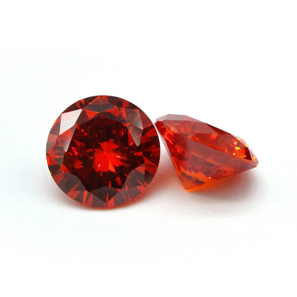 1.0~10mm AAAAA Various Colors Loose Cubic Zirconia Stone Round Brilliant Cut CZ Stone Synthetic Gems For DIY Jewelry