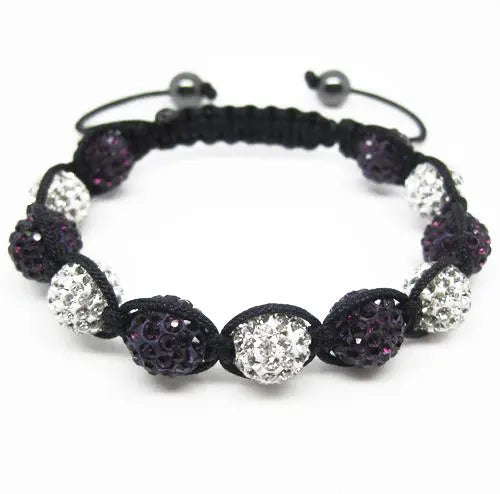19 colors Crystal Jewelry Bracelet For Women New Crystal Bracelets 10mm crystal Disco Ball Bead Crystal Bracelet