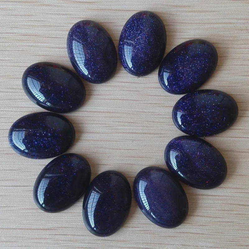 Fast shipping 20pcs/lot Wholesale 18x25mm 2022 hot sell natural stone mixed Oval CAB CABOCHON teardrop beads for jewelry making - AMULET RING STORE