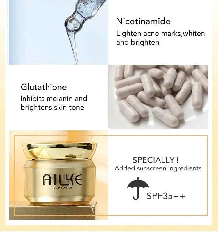 AILKE Dark Spot Corrector Bleaching Hydration Facial Cream With Spf35+ Lighting Skin Tone Korean Anti-sunburn Face Skin Care