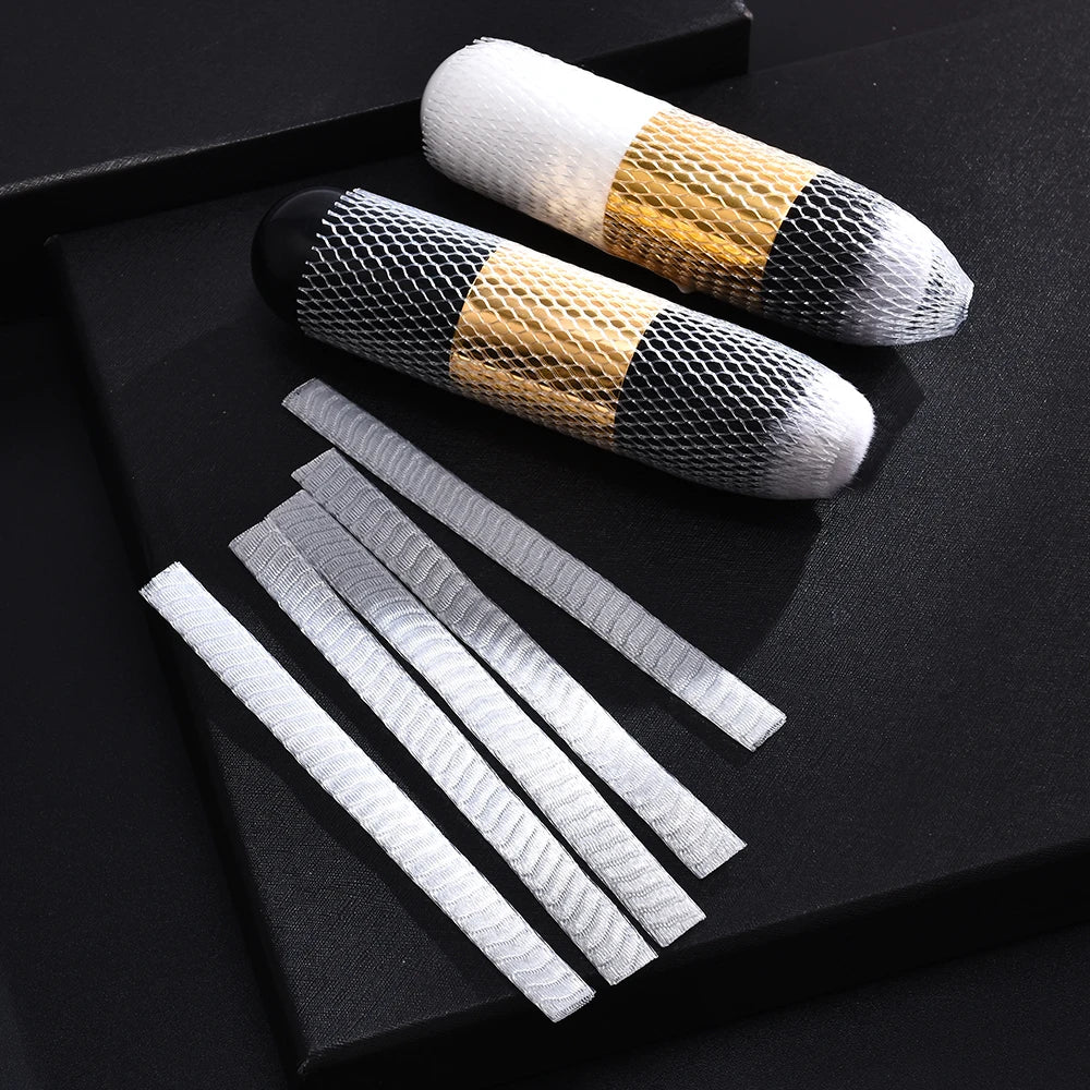 Beauty White Cosmetic Brushes Guards Mesh Flexible Net Protectors Cover Sheath 20Pc Convenient Maquiagem Brochas Maquillaje Tool - AMULET RING STORE