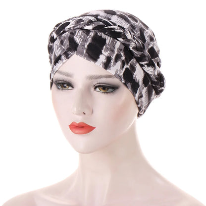 Cotton print muslim turban scarf for women islamic inner hijab caps Arab wrap head scarves femme musulman turbante mujer - AMULET RING STORE